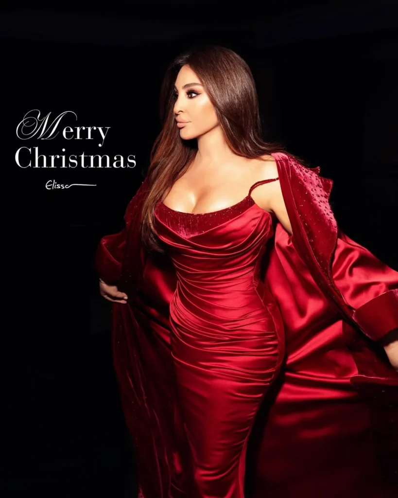اليسا-كريسماس-819x1024 إليسا ونجوى كرم أناقة ساحرة في الكريسماس